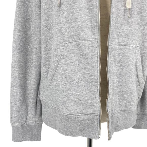 FLAWED NO ZIPPER PELOTON Graphic Hoodie Gray Size Medium Casual Athleisure - Picture 3 of 8